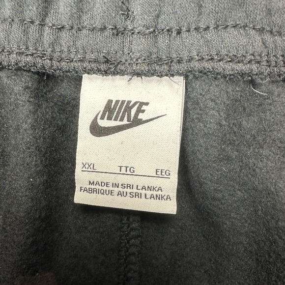 Nike Jogger Sweatpants Mens 2XL Black Fleece Drawstring Pockets Essentials - Picture 3 of 10